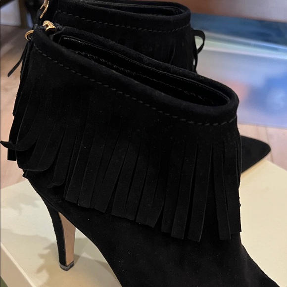 Kate Spade Black Fringe Ankle Booties - Picture 6 of 6